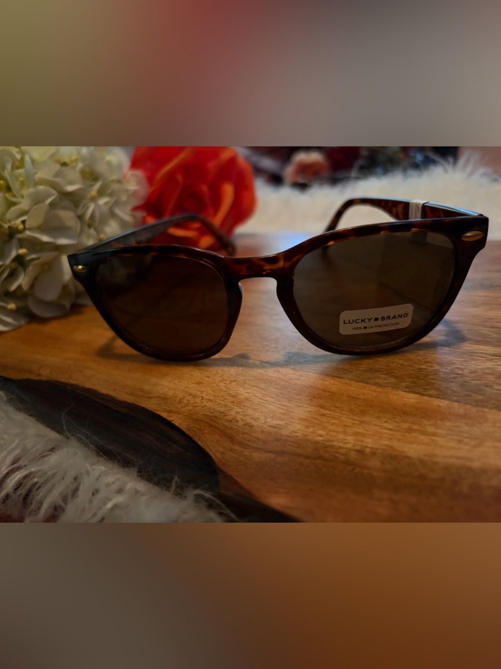 Lucky Brand Tortoiseshell Sunglasses - Brown Frame and Lenses